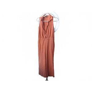 ANN‎ TAYLOR Chic Sleeveless Rust Color Jumpsuit